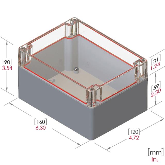 RB65P12C24G Serpac  Boîtes
