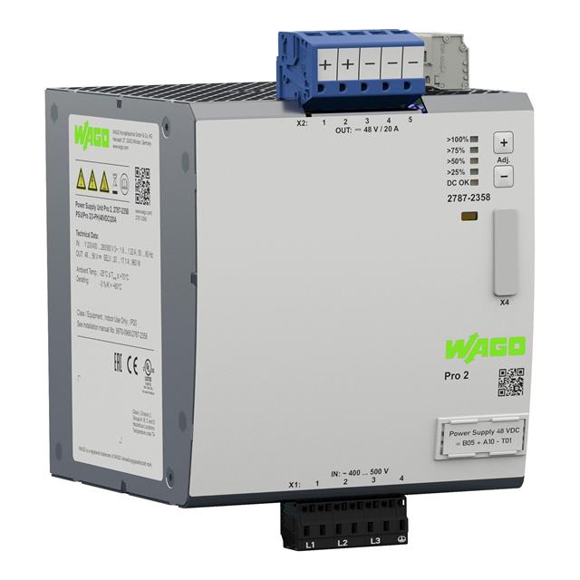 2787-2358 WAGO Corporation  Industrial DIN Rail Power Supplies