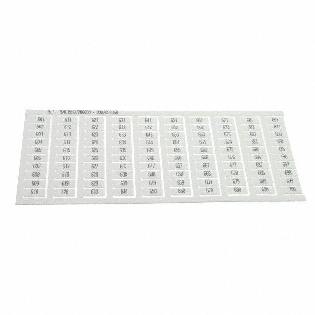 1SNK155072R0000 TE Connectivity ENTRELEC  Terminal Block Marker Strips