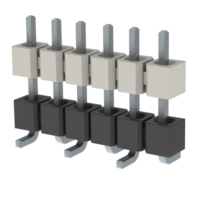 HW-06-08-T-S-376-SM Samtec Inc.  Board Spacers Stackers (Board to Board)