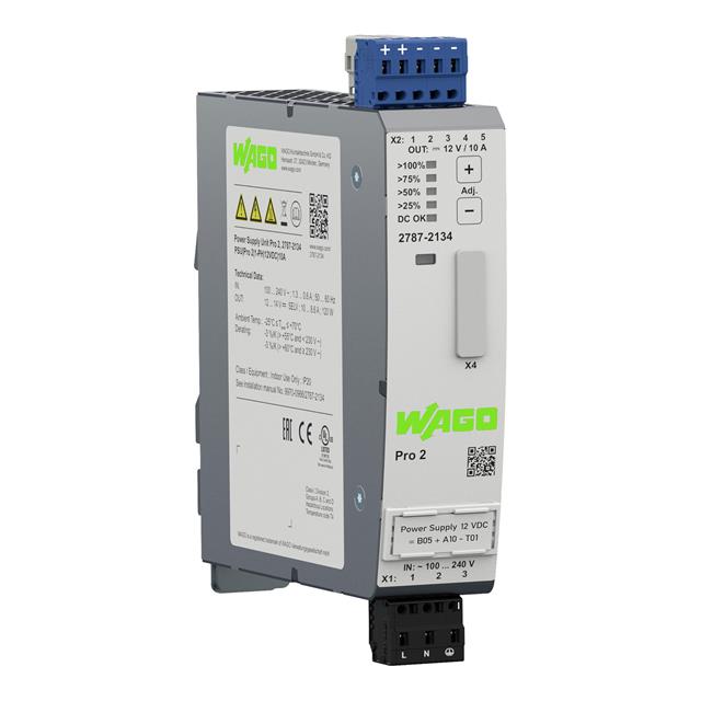 2787-2134 WAGO Corporation  Industrial DIN Rail Power Supplies