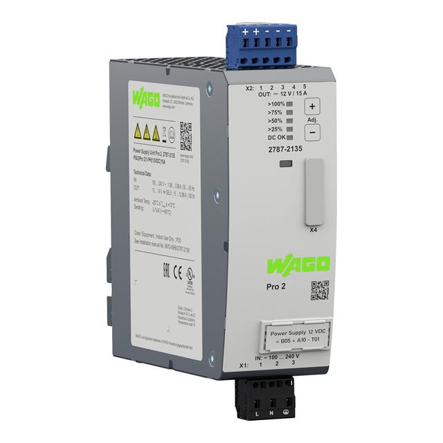 2787-2135 WAGO Corporation  Industrial DIN Rail Power Supplies
