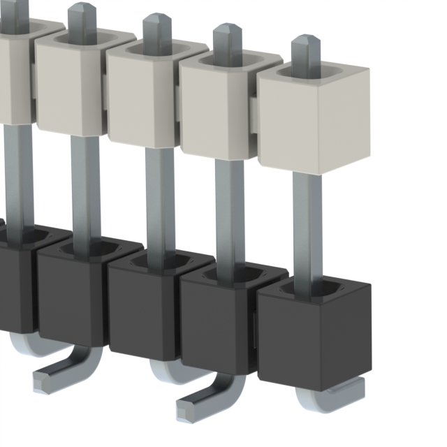 HW-09-08-T-S-400-SM Samtec Inc.  Board Spacers Stackers (Board to Board)