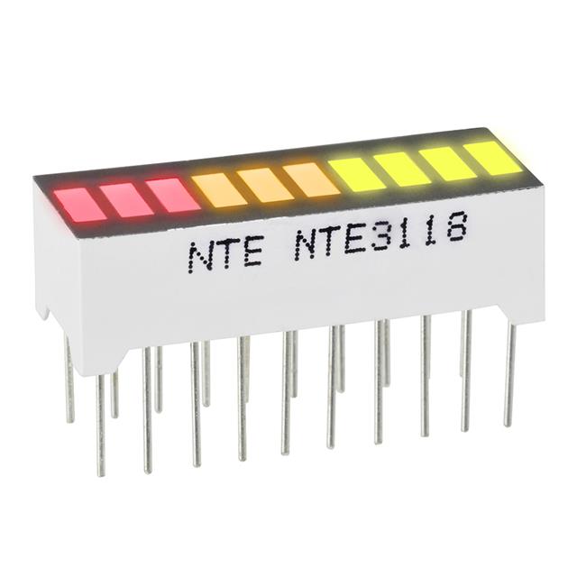 NTE3118 NTE Electronics, Inc  Indicateurs de circuits imprimés, tableaux, barres lumineuses, graphiques à barres