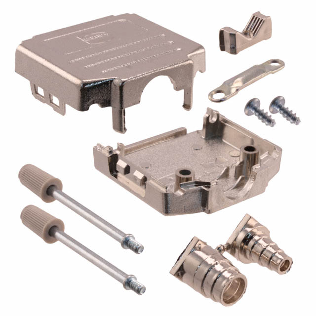09670150425 HARTING  Carcasas traseras para conectores D-Sub en forma de D