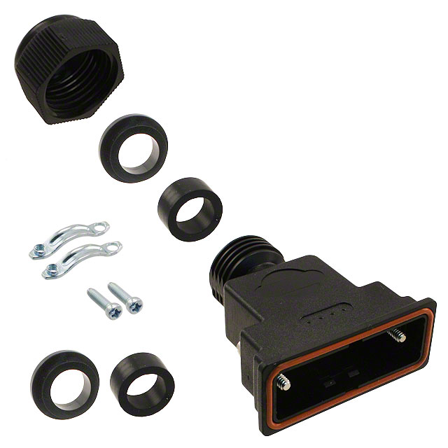 9670150439 HARTING  Carcasas traseras para conectores D-Sub en forma de D