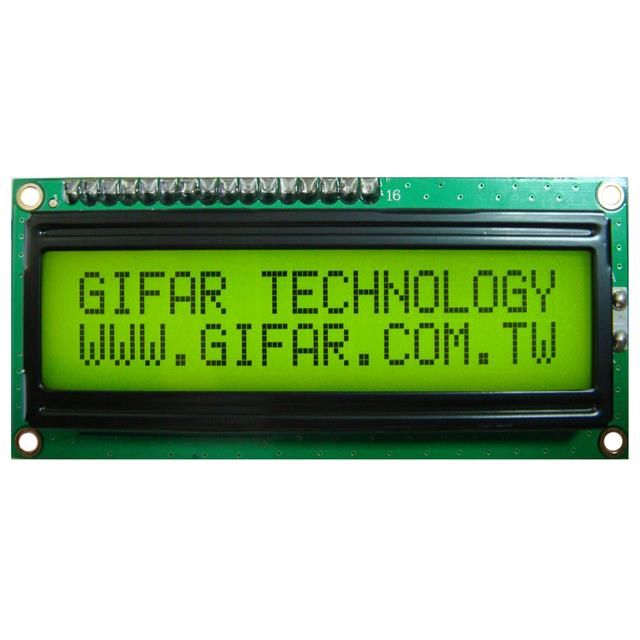 GFC1602AK-YPOEJT Gi Far technology Co., Ltd  Écran LCD OLED à caractères et chiffres