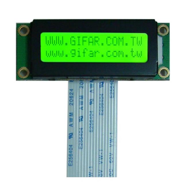 GFC1602G-GPAE-JS Gi Far technology Co., Ltd  Écran LCD OLED à caractères et chiffres