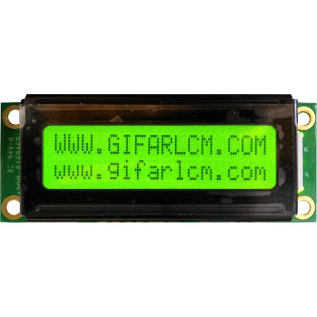 GFC1602GB-YPAEJS Gi Far technology Co., Ltd  Écran LCD OLED à caractères et chiffres
