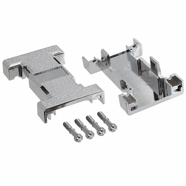 300X10779X Amphenol CONEC  Capots de connecteurs D-Sub en forme de D