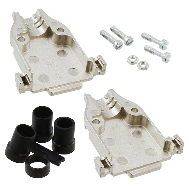 748676-2 TE Connectivity AMP Connectors  Capots de connecteurs D-Sub en forme de D