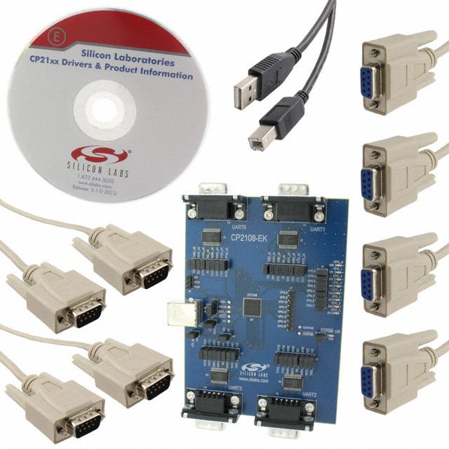CP2108EK Silicon Labs  Cartes et kits d'évaluation et de démonstration