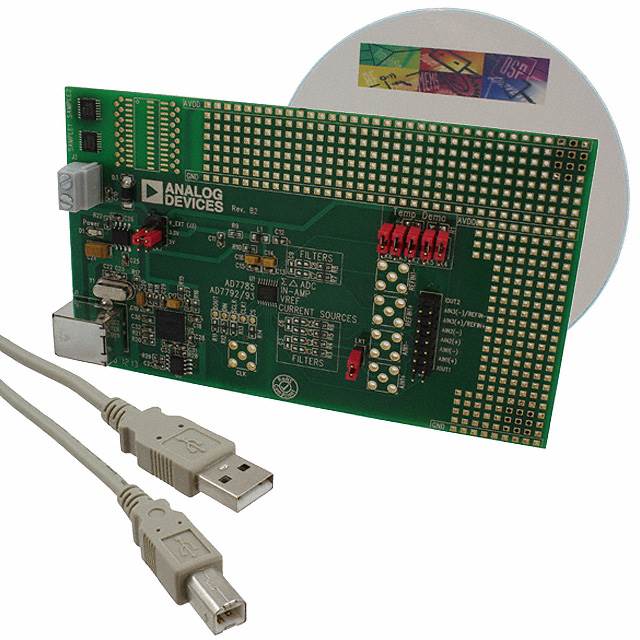 EVAL-AD7792EBZ Analog Devices Inc.  Cartes d'évaluation des convertisseurs analogique-numérique (CAN)