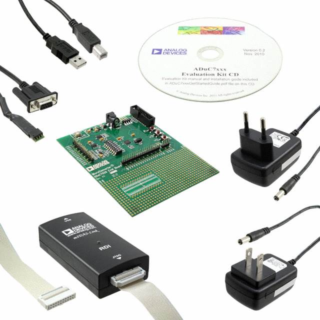 EVAL-ADUC7020QSPZ Analog Devices Inc.  Cartes d'évaluation DSP MCU intégrées