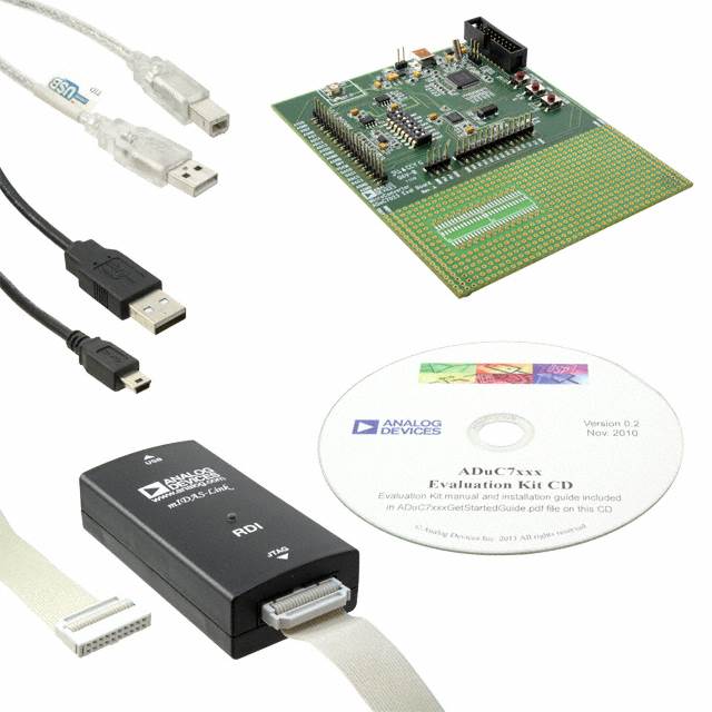EVAL-ADUC7023QSPZ Analog Devices Inc.  Cartes d'évaluation DSP MCU intégrées