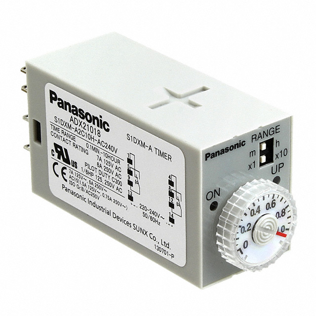 S1DXMA2C10HAC240V Panasonic Industrial Automation Sales Relais temporisés