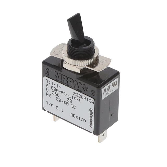 T11-1-6.00A-01-11A-V Sensata-Airpax Disjoncteurs