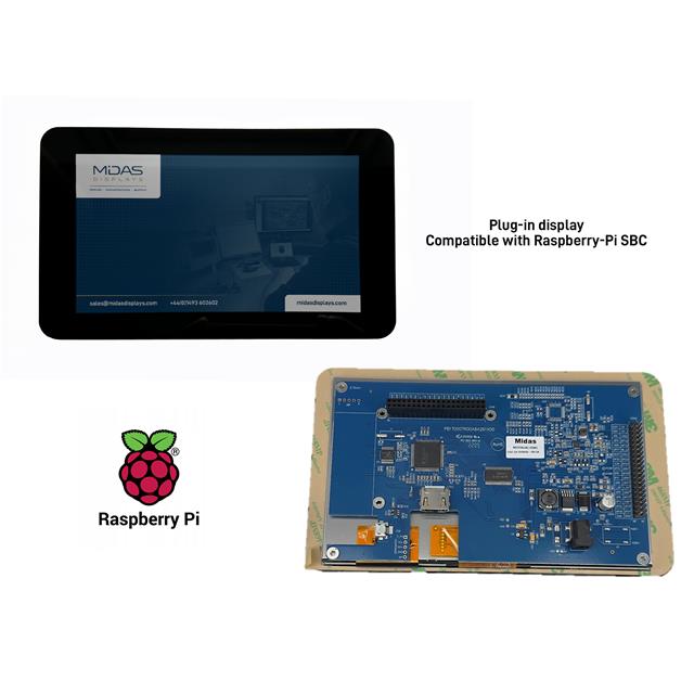 MDT0700JISC-HDMIC Midas Displays  Écran LCD OLED graphique