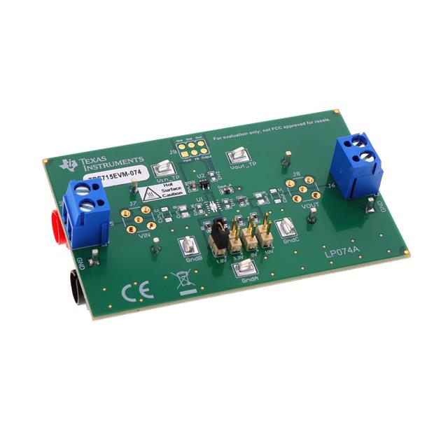 TPS715EVM-074 Texas Instruments  Cartes d'évaluation de régulateurs de tension linéaires
