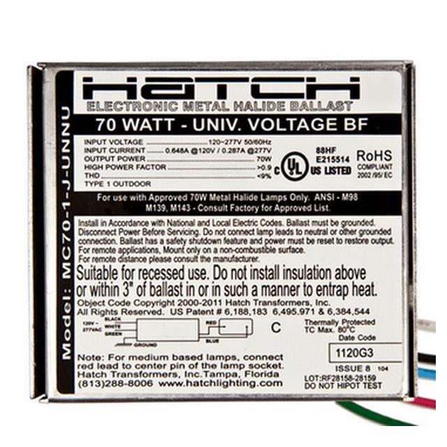 MC70-1J-UNNU Hatch Lighting  Ballast Inverter