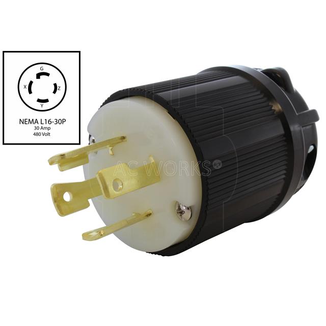 ASL1630P-BK AC Connectors  Plugs and Receptacles