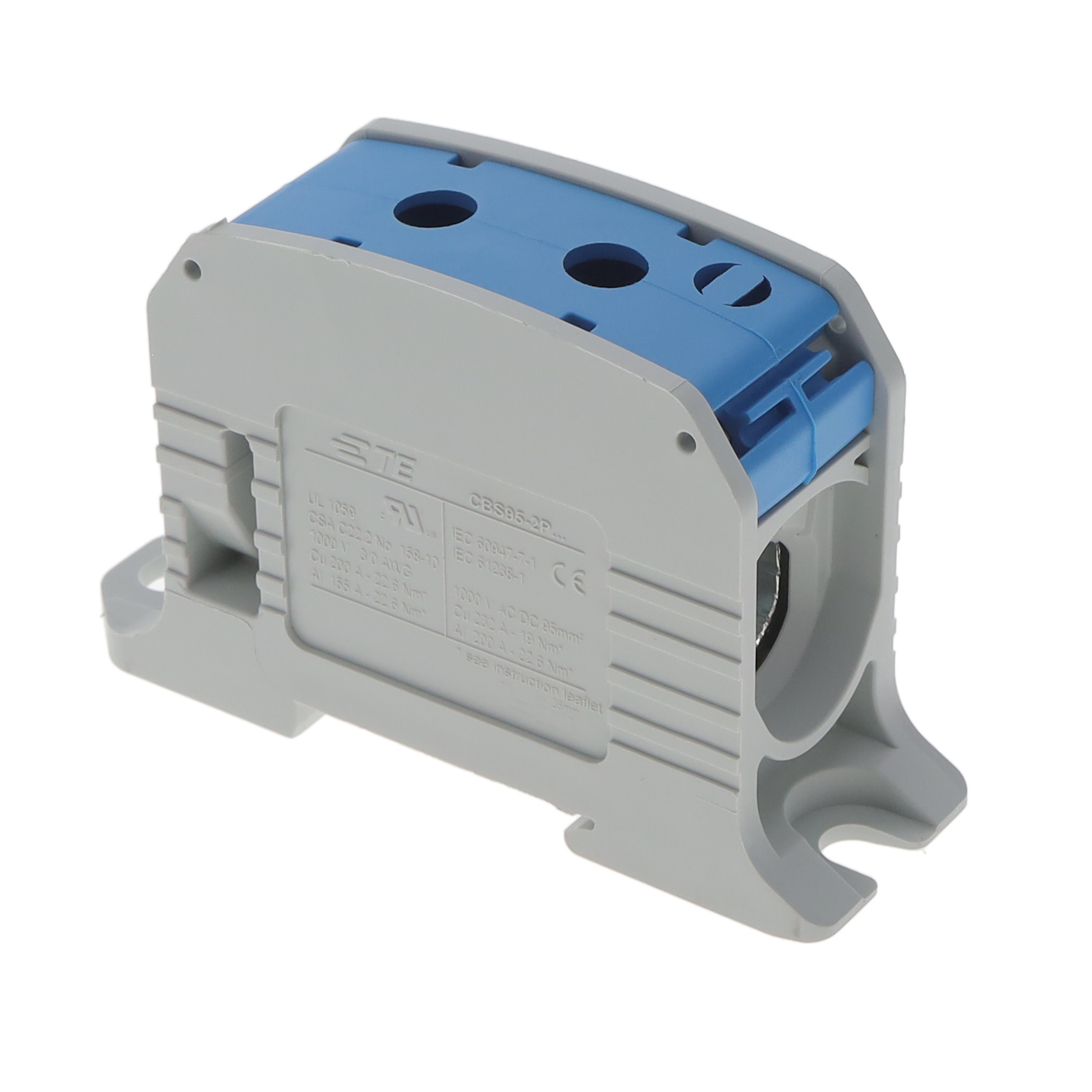 CBS95-2P-BL TE Connectivity ENTRELEC  Distribución de energía