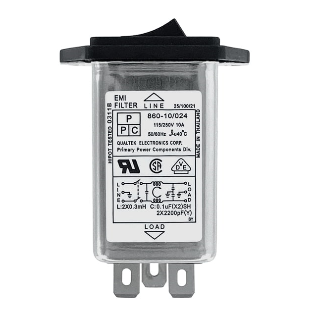 860-10/024 Qualtek  Power Entry Modules (PEM)