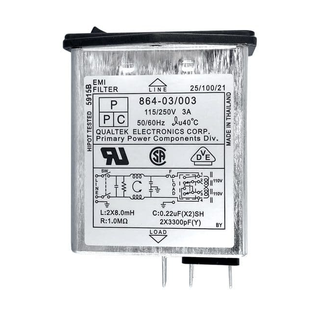 864-03/003 Qualtek  Moduli di ingresso alimentazione (PEM)