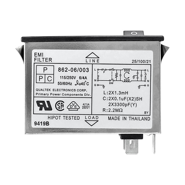 862-06/003 Qualtek  Moduli di ingresso alimentazione (PEM)