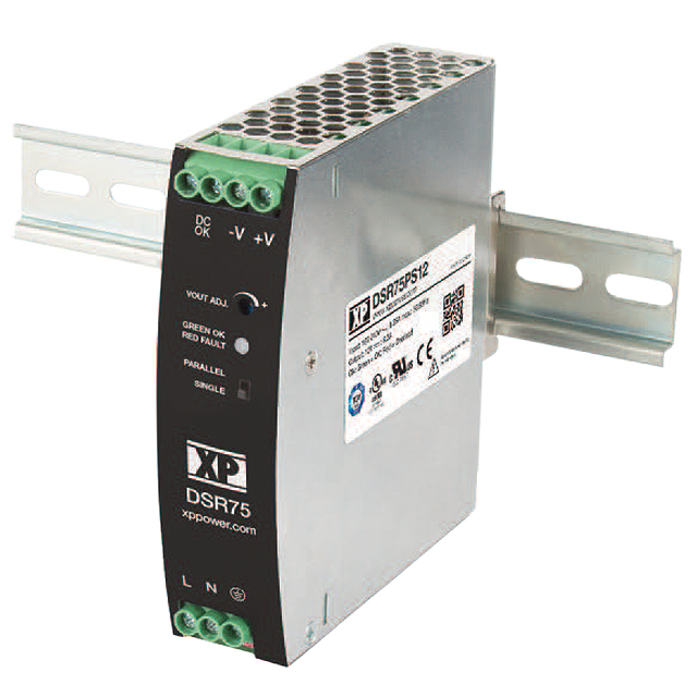DSR75PS12 XP Power  Industrial DIN Rail Power Supplies