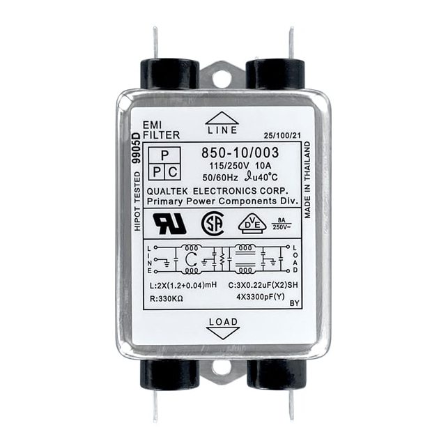 850-10/003 Qualtek  Power Line Filter Modules