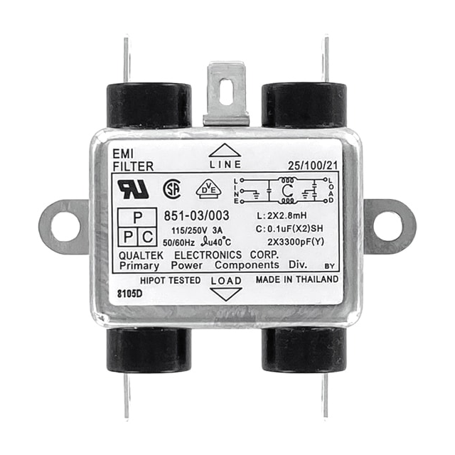 851-03/003 Qualtek  Netzfiltermodule