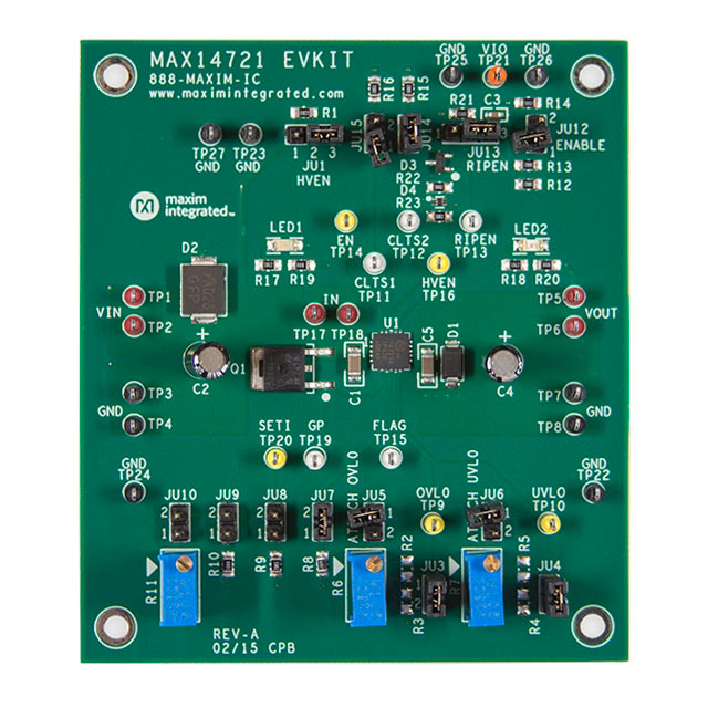 MAX14721EVKIT# Analog Devices Inc./Maxim Integrated  Cartes et kits d'évaluation et de démonstration