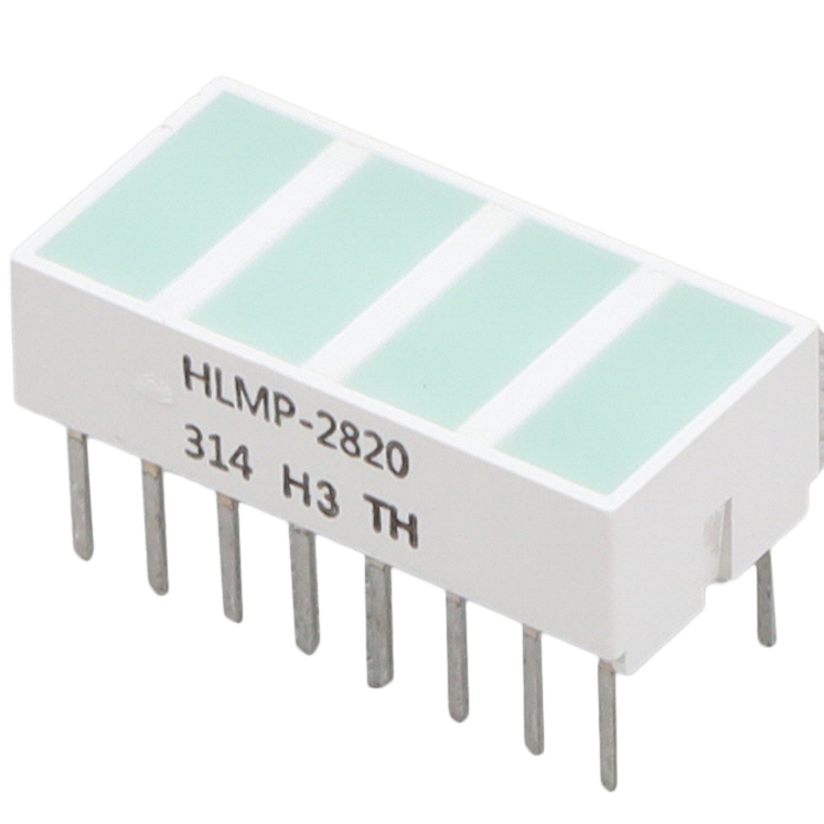 HLMP-2820-GH000 Broadcom Limited  Indicateurs de circuits imprimés, tableaux, barres lumineuses, graphiques à barres