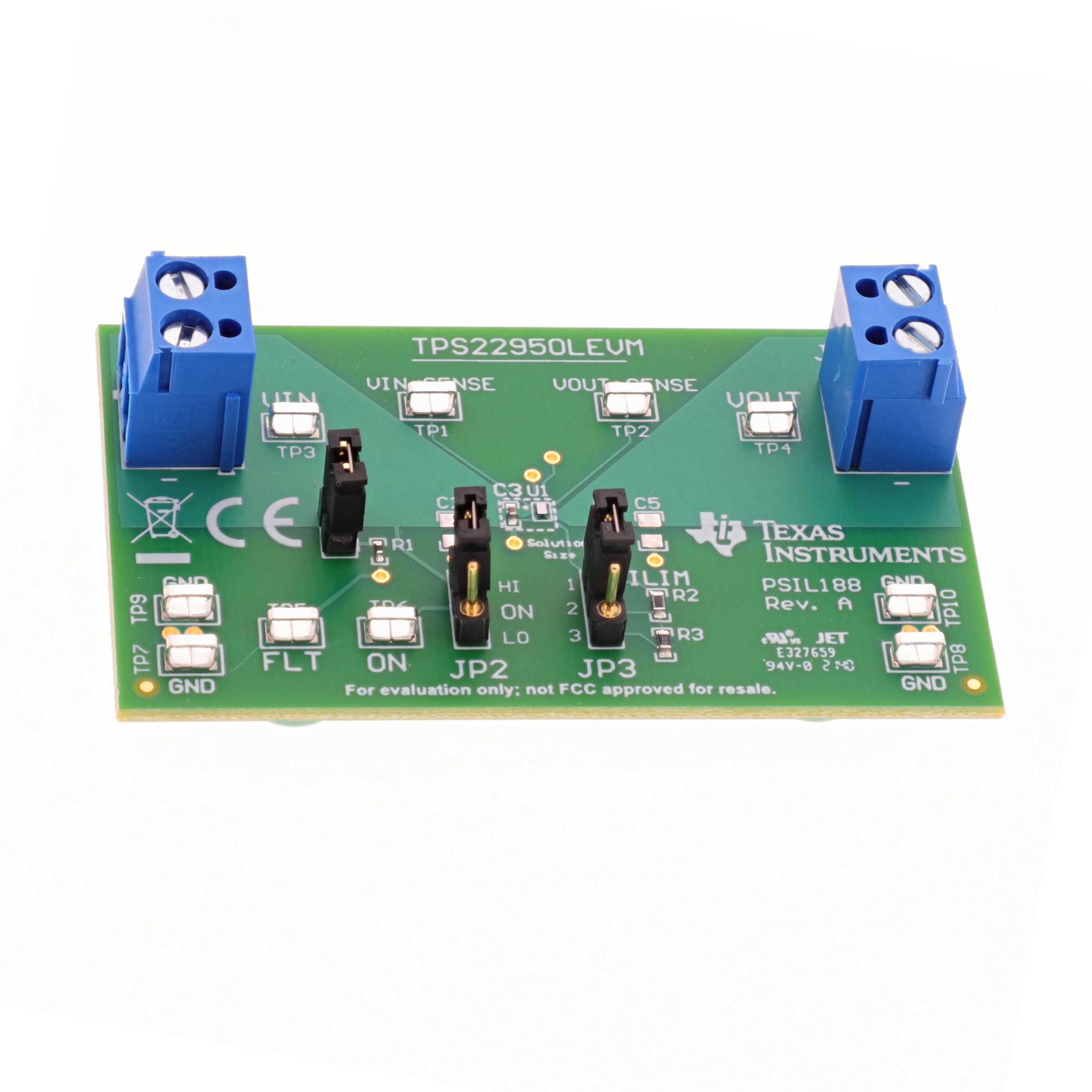 TPS22950LEVM Texas Instruments  Cartes et kits d'évaluation et de démonstration