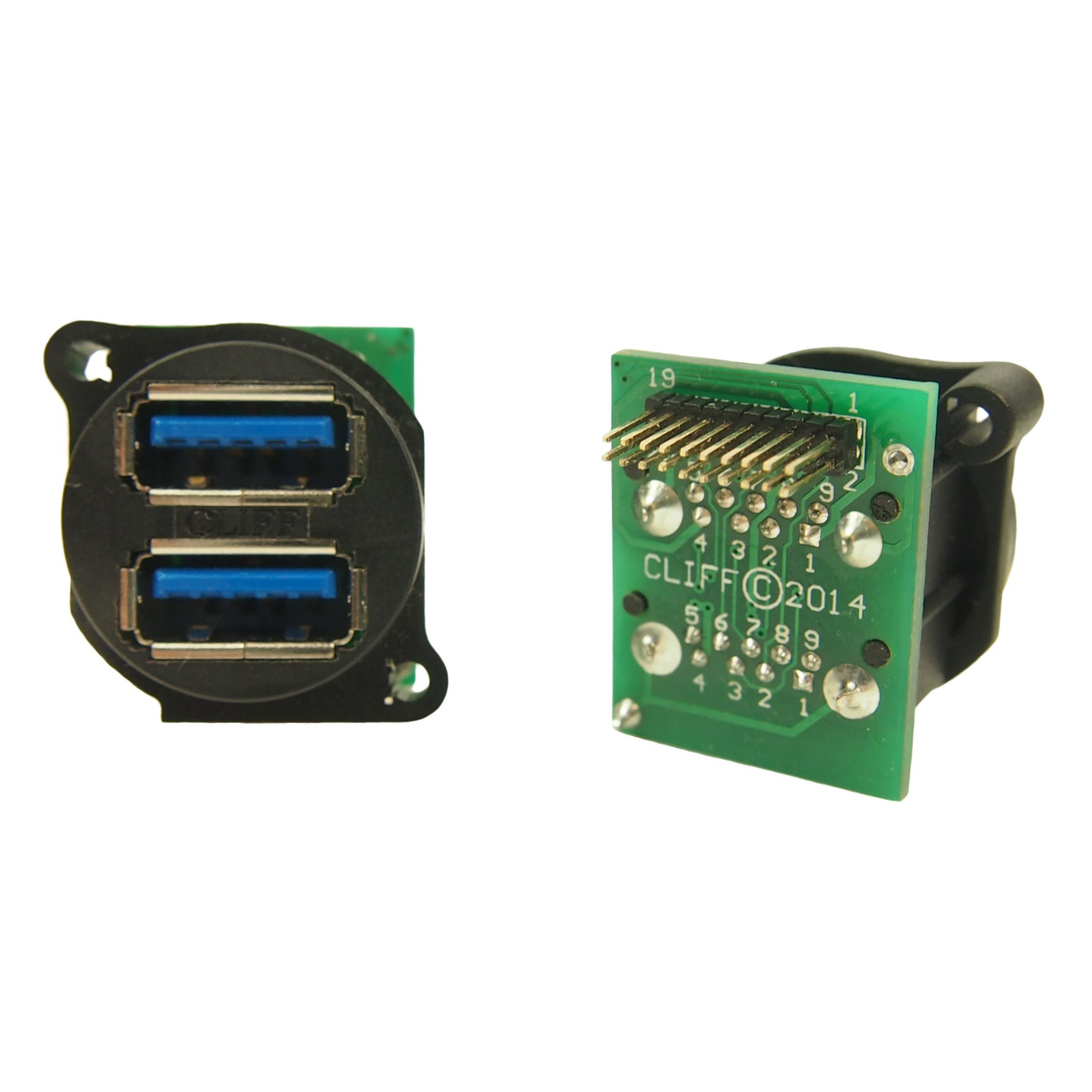 CP30097 CLIFF Electronic Components Ltd  Conjuntos de conectores USB DVI HDMI