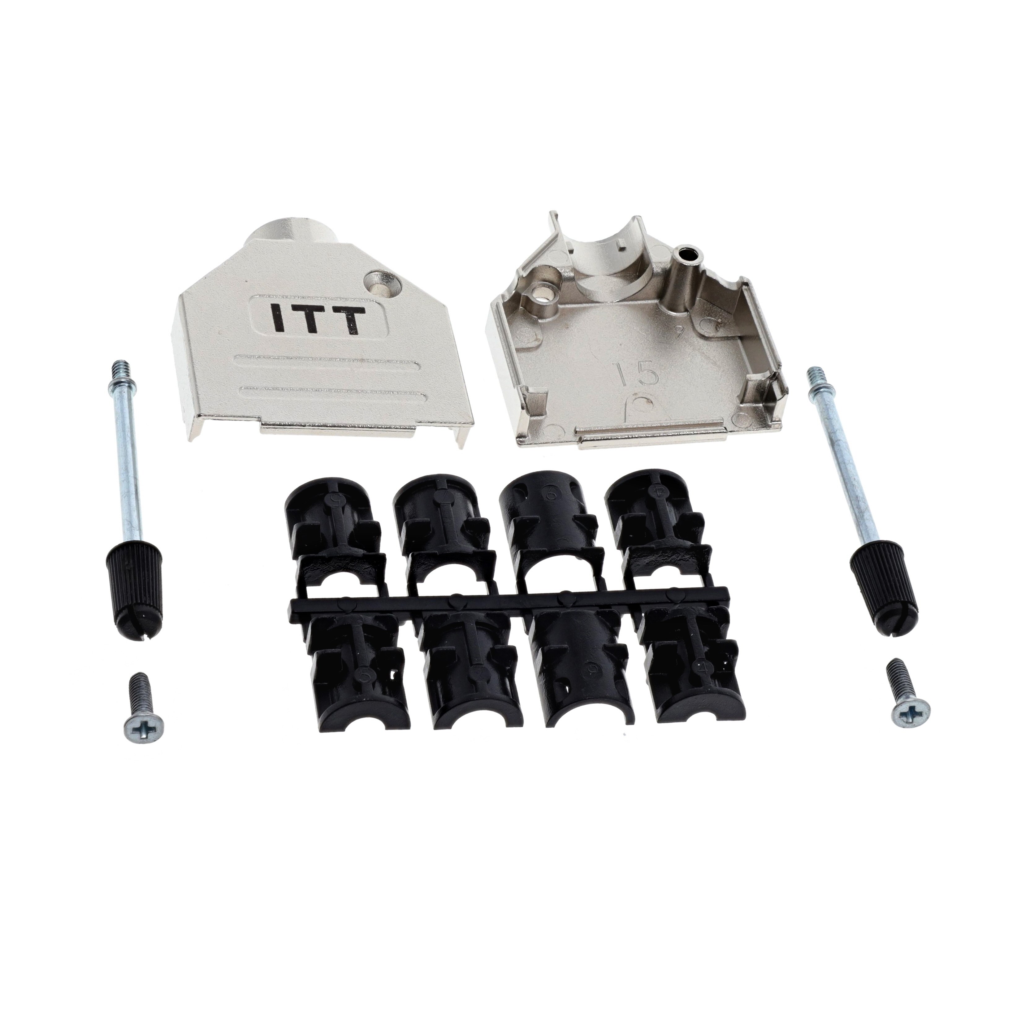 DA-FM-E-101 ITT Cannon, LLC  Capots de connecteurs D-Sub en forme de D