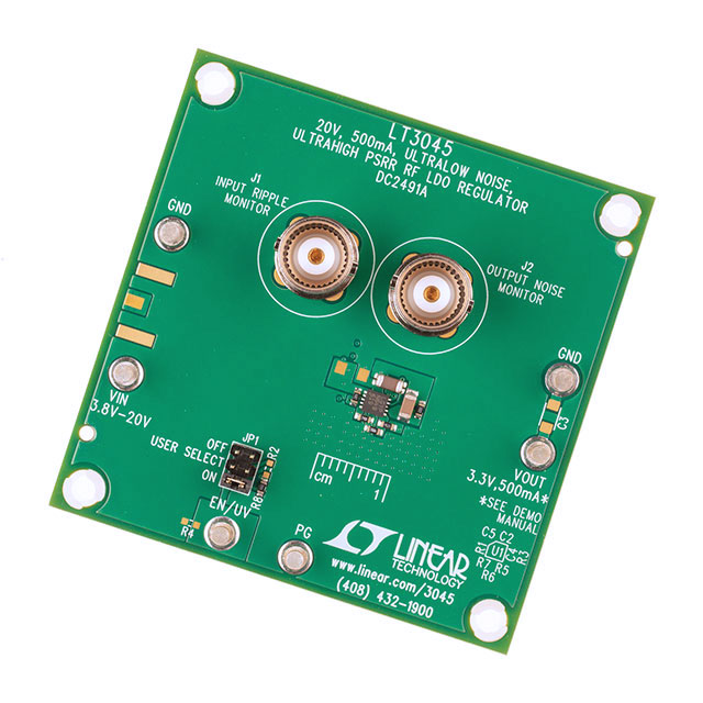 DC2491A Analog Devices Inc.  Cartes d'évaluation de régulateurs de tension linéaires