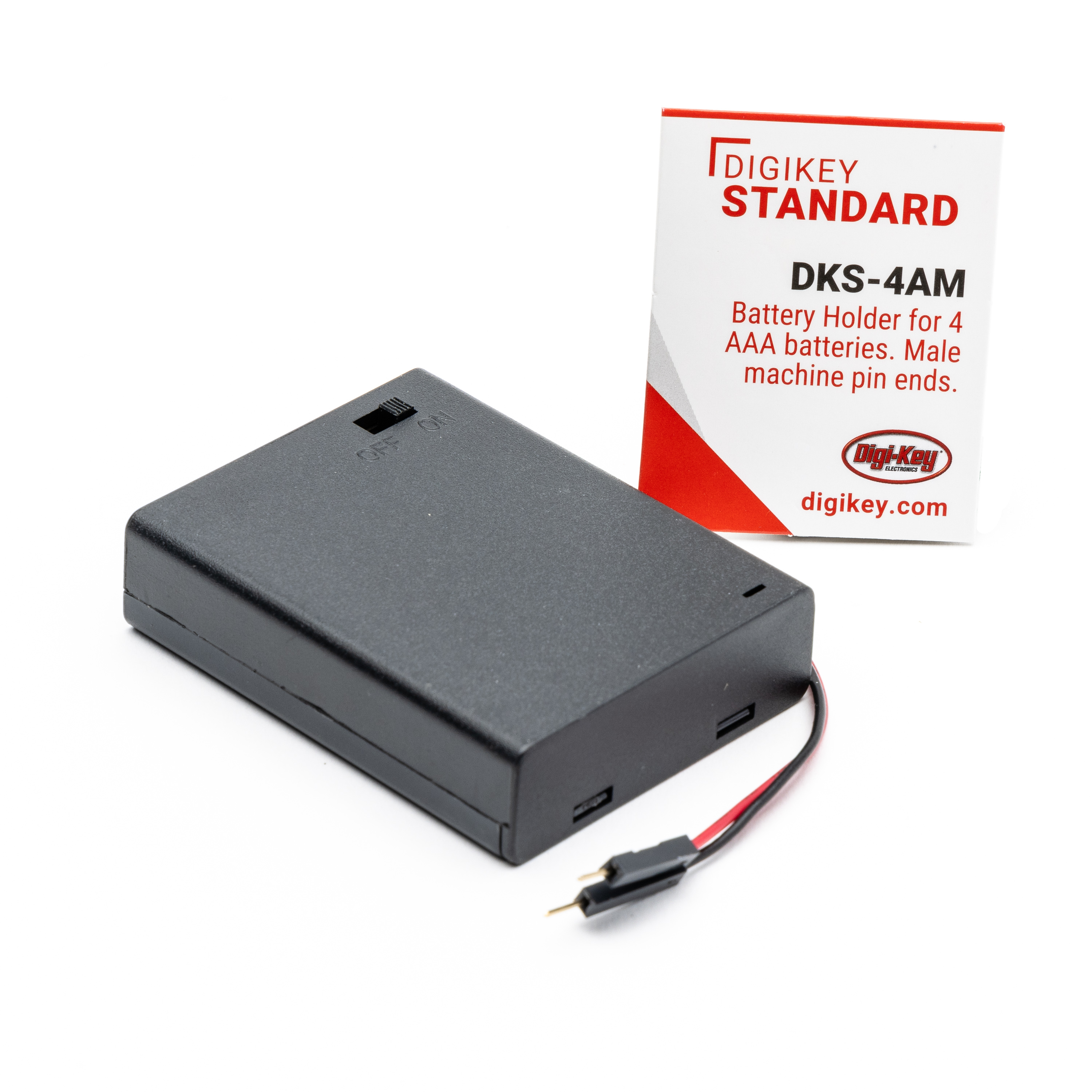 DKS-4AM DIGIKEY STANDARD  Supports de batterie, clips, contacts