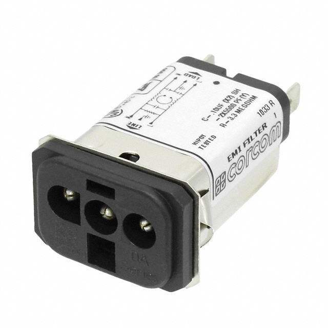 10DAS1 TE Connectivity Corcom Filters  Moduli di filtro di linea di alimentazione