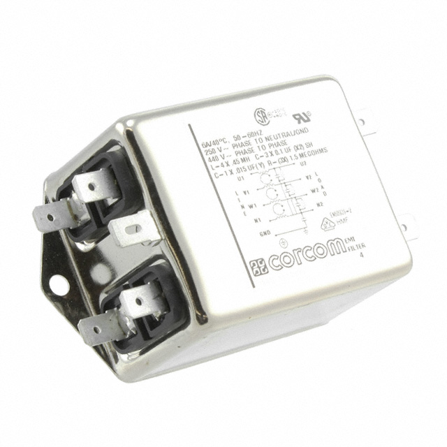 6609066-2 TE Connectivity Corcom Filters  Moduli di filtro di linea di alimentazione