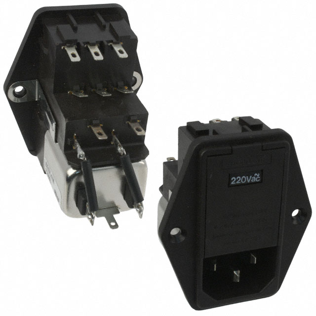 6EDL4M TE Connectivity Corcom Filters  Módulos de entrada de energía (PEM)