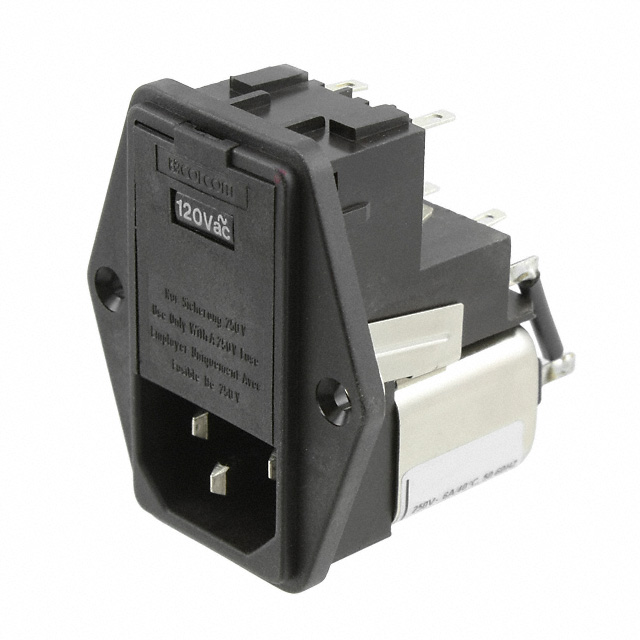 6609123-5 TE Connectivity Corcom Filters  Moduli di ingresso alimentazione (PEM)