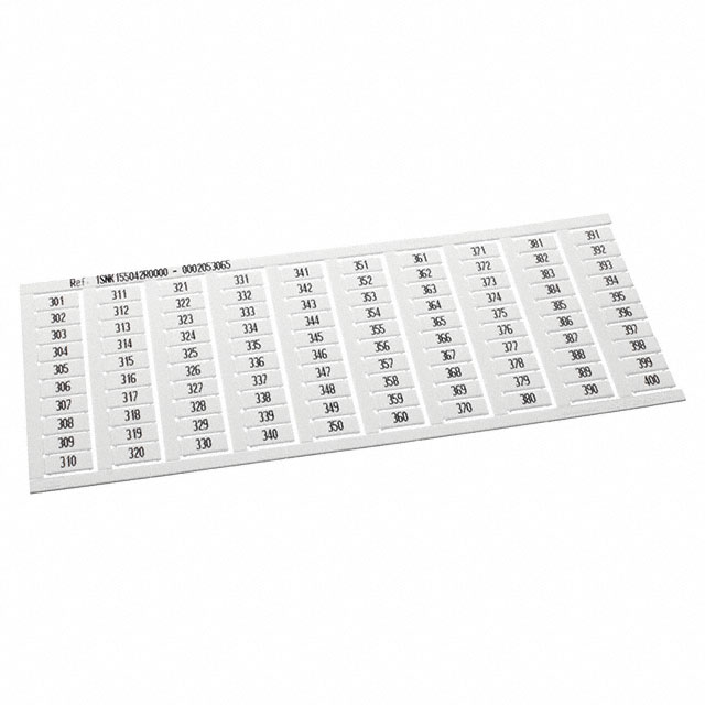 1SNK155042R0000 TE Connectivity ENTRELEC  Strisce di marcatura per morsettiere