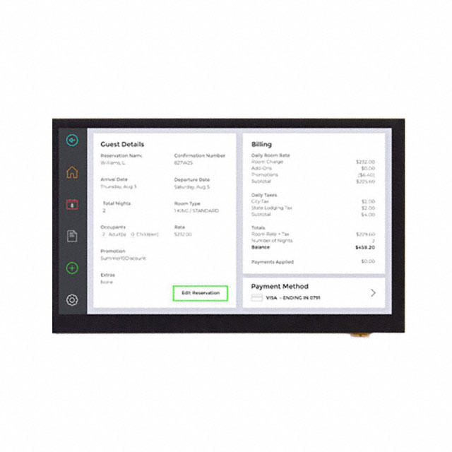 DT070DTFT-IPS-PTS Displaytech  Écran LCD OLED graphique