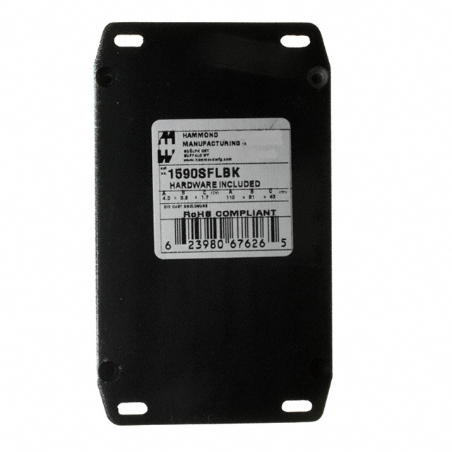 1590SFLBK Hammond Manufacturing  Cajas