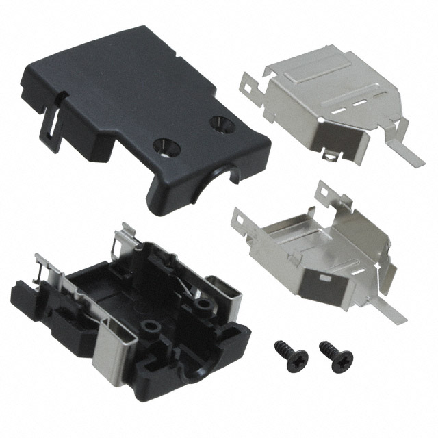 DH-17-CT1B Hirose Electric Co Ltd  Capots de connecteurs D-Sub en forme de D