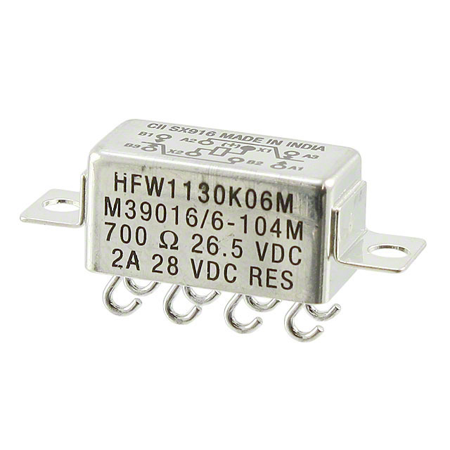 HFW1130K06M TE Connectivity Aerospace, Defense and Marine  Signal Relays Up to 2 Amps