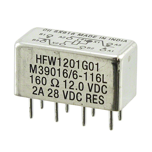 HFW1201G01 TE Connectivity Aerospace, Defense and Marine  Signal Relays Up to 2 Amps