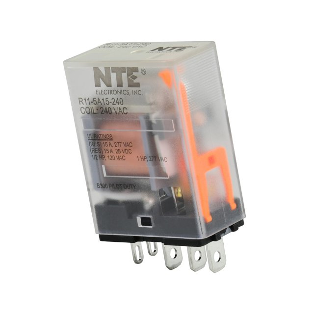 R11-5A15-240 NTE Electronics, Inc  Power Relays Over 2 Amps